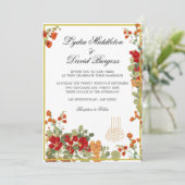 Bruiloft Elegant Bismillah Floral Modern Kaart (Staand voorkant)