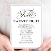 Bruiloft Elegant Calligrafie Script Tafelnummer