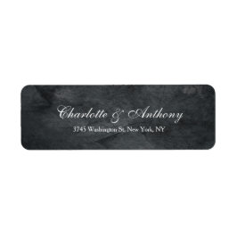 Bruiloft Elegant Creatief Grijs Minimalist Etiket