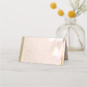 Bruiloft | Elegant Dusty Pink Floral Pampas Grass Plaatskaartje (Achterkant)