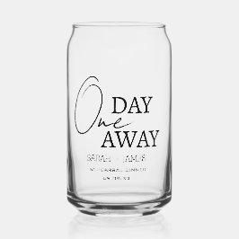 Bruiloft Elegant Een dag weg repetitie diner Blikvorm Glas