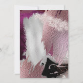 Bruiloft | Elegant Gold Cassis Plum Bruskes Kaart (Achterkant)