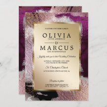 Bruiloft | Elegant Gold Cassis Plum Bruskes