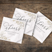 Bruiloft Elegant Groen Proost Eenvoudig Servet