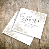 Bruiloft Elegant Groen Proost Eenvoudig Servet