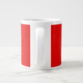 Bruiloft Elegant Minimalistisch Klassiek Warm Rood Grote Koffiekop (Achterkant)