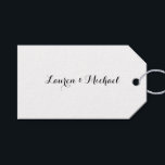 Bruiloft Elegant Minimalistische Kalligrafie Zwart Cadeaulabel<br><div class="desc">Deze sjabloon kan worden aangepast aan alle professionele beroepen.</div>