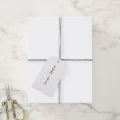 Bruiloft Elegant Minimalistische Kalligrafie Zwart Cadeaulabel (Met Touw)