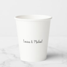Bruiloft Elegant Minimalistische Kalligrafie Zwart