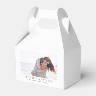 bruiloft   Elegant Modern Custom Photo Bedankdoosjes