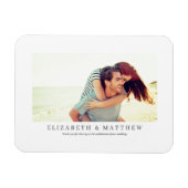 bruiloft | Elegant Modern Custom Photo Magneet (Horizontaal)