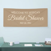 Bruiloft Elegant Script Bruids Bruiloft Welcome Spandoek (Beurs)