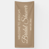 Bruiloft Elegant Script Bruids Bruiloft Welcome Spandoek (Verticaal)