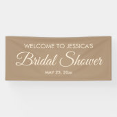 Bruiloft Elegant Script Bruids Bruiloft Welcome Spandoek (Horizontaal)