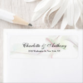 Bruiloft Elegant Script Creatieve Abstracte Curven Etiket (Insitu)