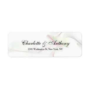 Bruiloft Elegant Script Creatieve Abstracte Curven Etiket