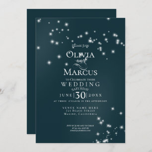 Bruiloft   Elegant Seaside Driftwood Tulle Arbour Kaart