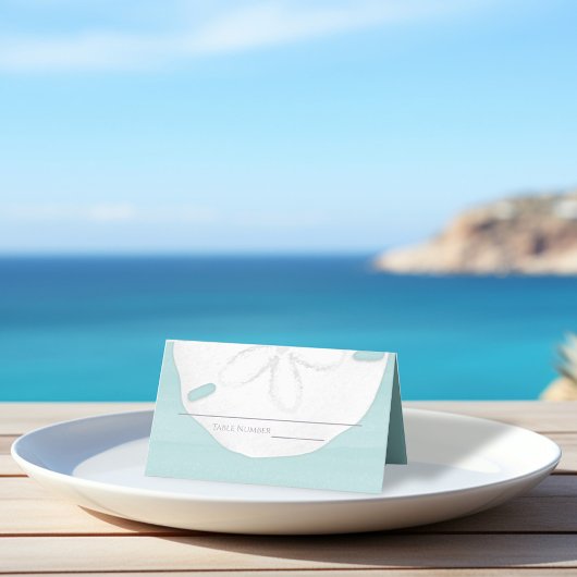 Bruiloft Elegant Strand Receptie Zitje Plaatskaartje