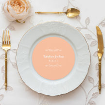 Bruiloft Elegant Zwart Wit Ronde Chique Plaats Kaa