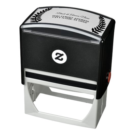 Bruiloft Elegante bladeren Zelfinktende Stempel (Product)