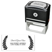 Bruiloft Elegante bladeren Zelfinktende Stempel (In situ)