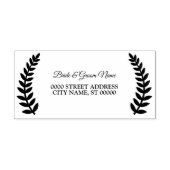 Bruiloft Elegante bladeren Zelfinktende Stempel (Design)