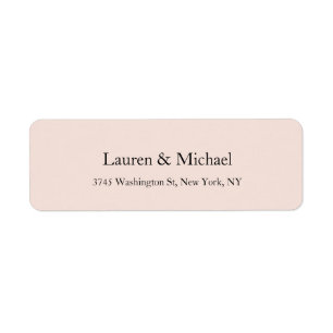 Bruiloft Elegante Minimalistische Klassieke Pastel Etiket