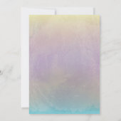 Bruiloft Elegante Waterverf Vlinder Bloem Kaart (Achterkant)