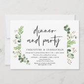 Bruiloft Elopement Diner en Feestviering Kaart (Voorkant)