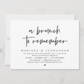 Bruiloft Elopement, een brunch om te onthouden Kaart (Voorkant)