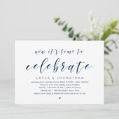 Bruiloft Elopement Feest, het is tijd om te vieren Kaart (Staand voorkant)