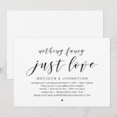 Bruiloft Elopement Feest, Niets bijzonders alleen  Kaart (Voorkant / Achterkant)