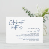 Bruiloft Elopement Feest, Vier het met ons Kaart (Staand voorkant)