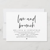 Bruiloft Elopement, Liefde en Brunch Kaart (Voorkant)