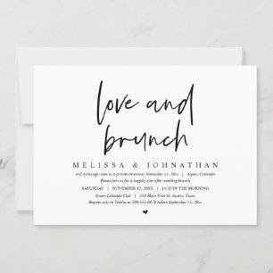 Bruiloft Elopement, Liefde en Brunch Kaart