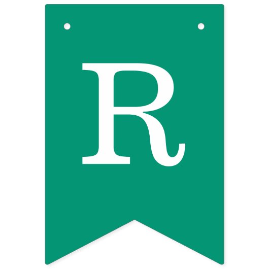 Bruiloft Emerald Groen Eenvoudige bruid en bruideg Vlaggetjes (Tweede vlag)