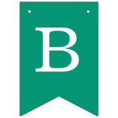 Bruiloft Emerald Groen Eenvoudige bruid en bruideg Vlaggetjes (Eerste vlag)