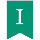 Bruiloft Emerald Groen Eenvoudige bruid en bruideg Vlaggetjes (Derde vlag)