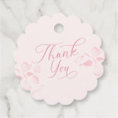 Bruiloft en bubbels roze favorietlabels bedankjes labels (Achterkant)