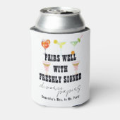 Bruiloft en Echtscheiding Papers Cocktail Brunch F Blikjeskoeler (Blikje Achterkant)