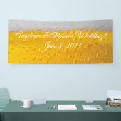 bruiloft en ontvangst van bier spandoek (Beurs)