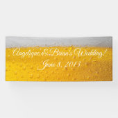 bruiloft en ontvangst van bier spandoek (Horizontaal)