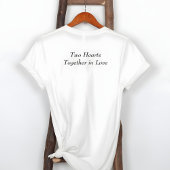 Bruiloft en Valentijn Paar's Heart Shaped Foto Tri-Blend Shirt