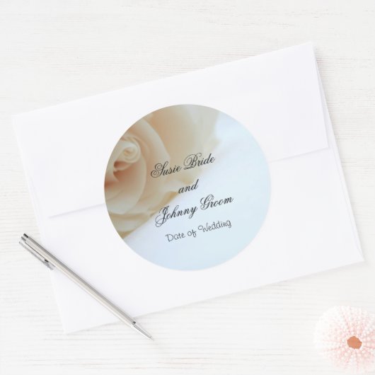 Bruiloft Envelop Seal Sticker Sjabloon (Envelop)