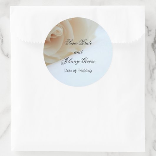 Bruiloft Envelop Seal Sticker Sjabloon (Tas)