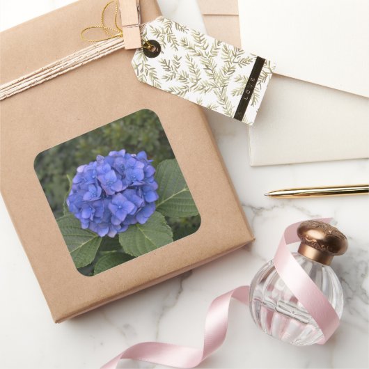 Bruiloft Envelop Stickers Blauw Hydrangea Bloem (Geschenken)