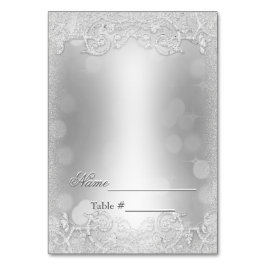 Bruiloft Escort Kaart Silver Vul later in