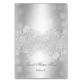 Bruiloft Escort Kaart Zilver (Voorkant)