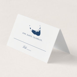 Bruiloft Escort Place Card Nantucket Island Kaart