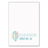 Bruiloft escortkaarten - Nautisch strandanker Kaart (Voorkant)